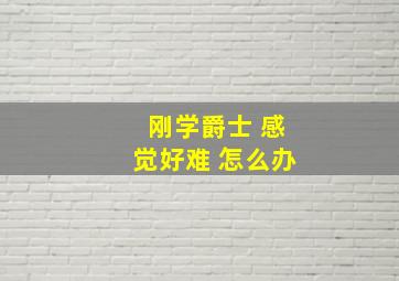 刚学爵士 感觉好难 怎么办